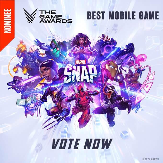 Vota Marvel Snap per il miglior gioco per dispositivi mobili di Game Awards!